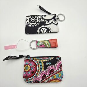 Vera Bradley ID Case Keychain Bundle Womens Floral Paisley Boho
